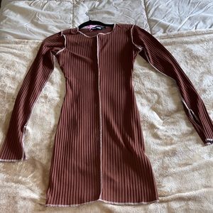 Missy Empire size 6 long sleeve tight dress